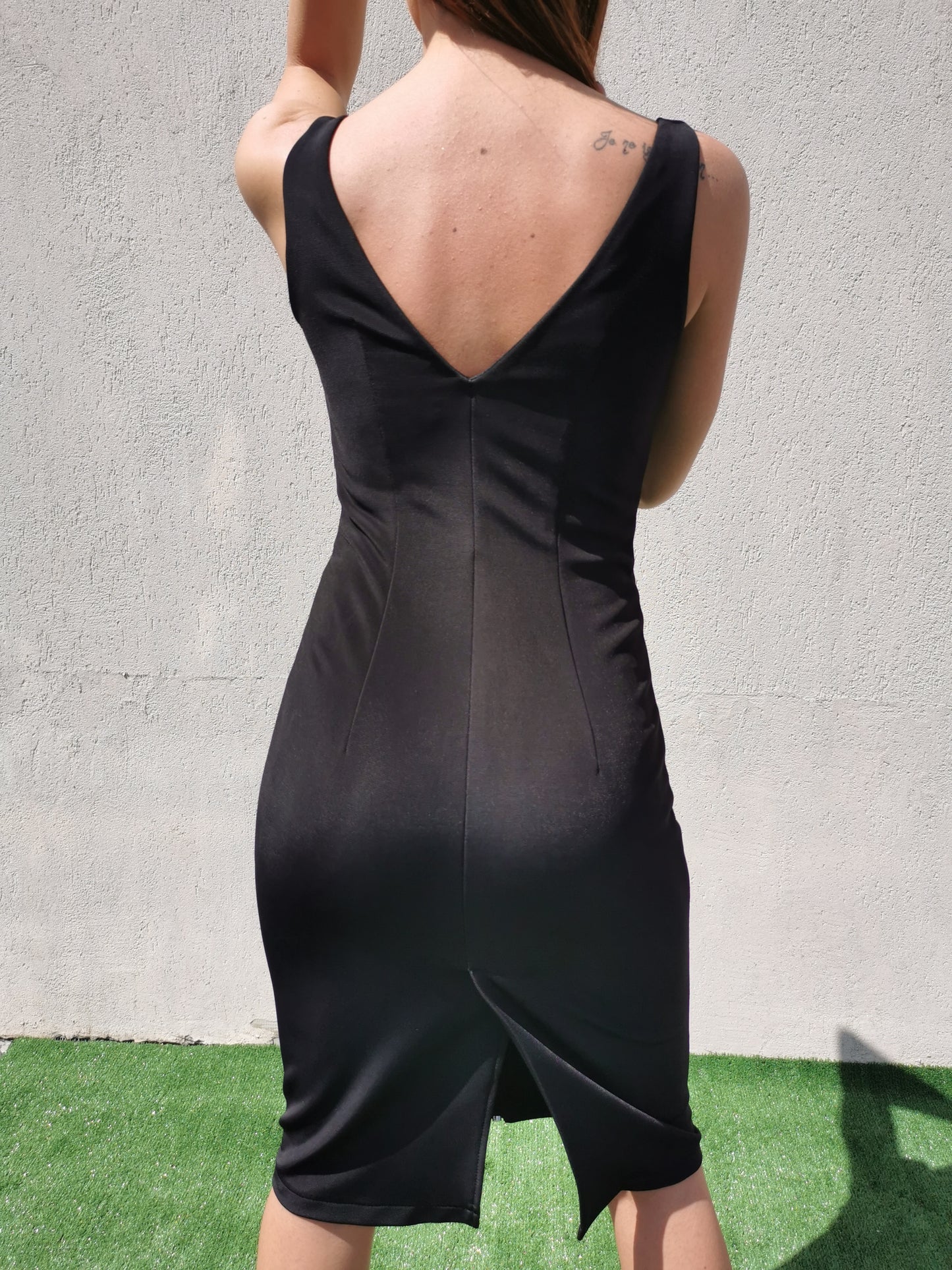 Rochie negra cu fermoar Maralyn