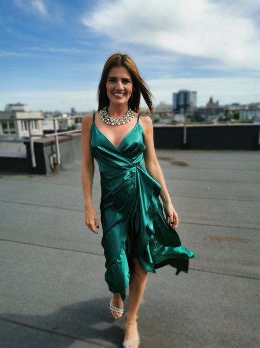 Romantic green dress