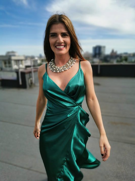 Romantic green dress