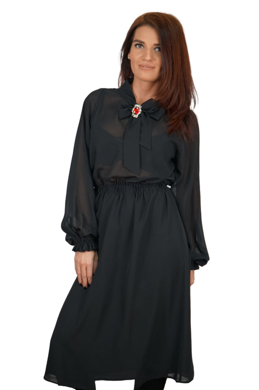 Rochie din voal negru - Maralyn