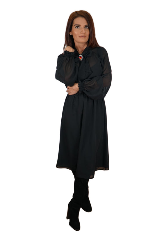 Rochie din voal negru - Maralyn